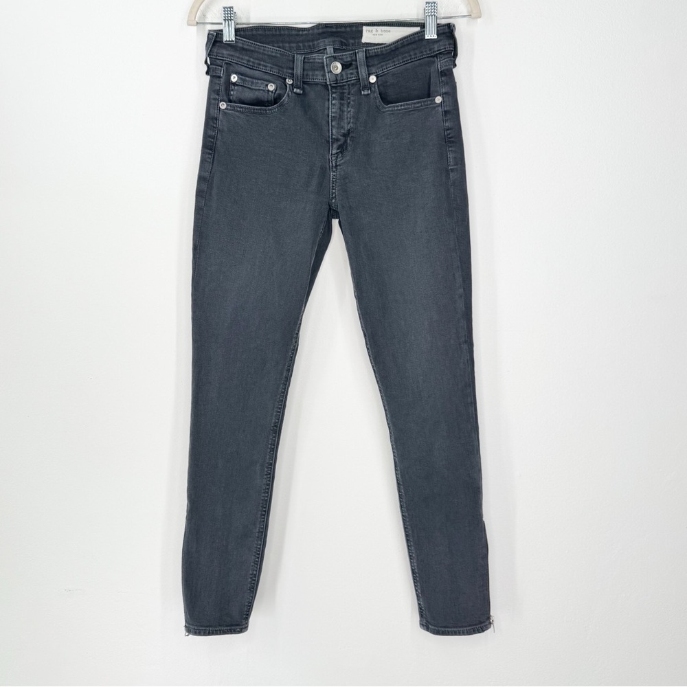 Rag & Bone Gray Skinny Jeans Zipper Ankle Detail Women’s Size 26